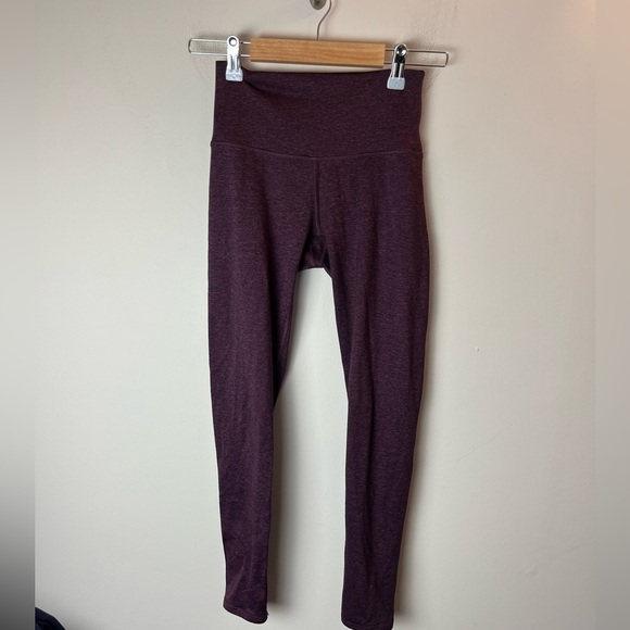 AERIE Chill Play Move Leggings with Pockets Maroon Space Dyed Small - Picture 5 of 5